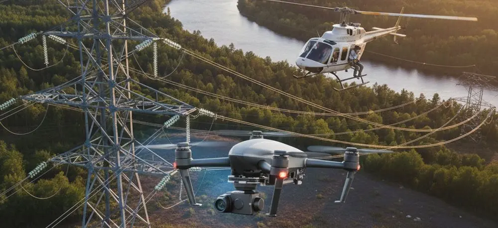 Helicopters to UAVs Utility Inspections