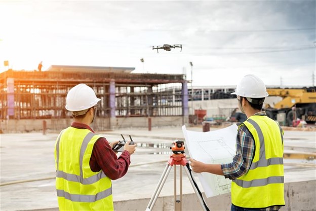construction drone safety visibility